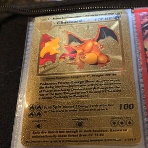 Pokémon cards not a jumbo gold foil